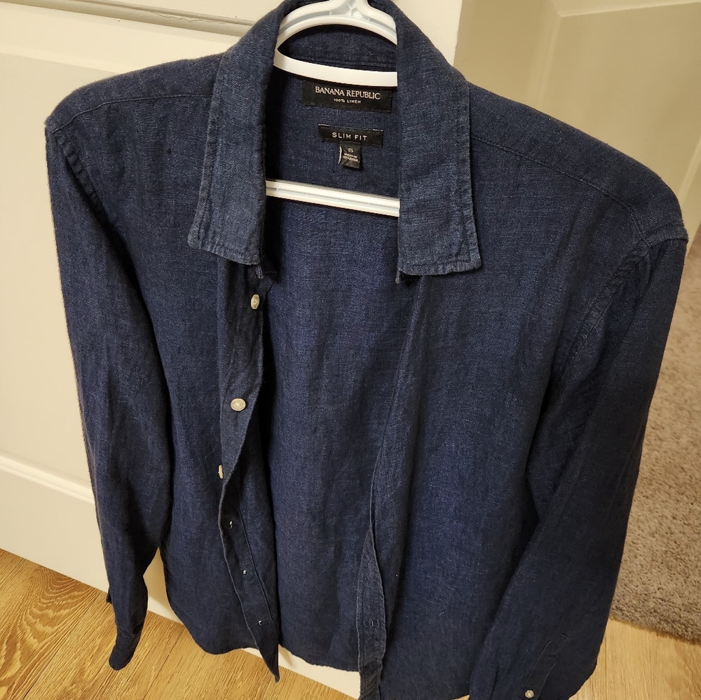 Banana Republic Slim Fit Linen Shirt